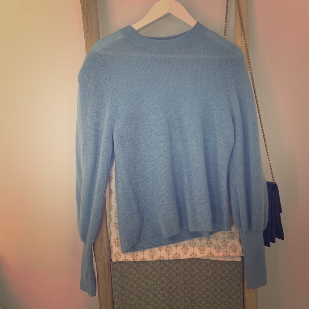 H&M conscious collection mohair sweater.